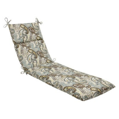 Pillow Perfect Outdoor Chaise Lounge Cushion - Tamara Paisley