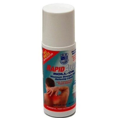 Sanar Naturals Rapid Alivio Roll On Pain Relieving 3 Oz - Rapid Relief - With Menthol & Capsaicin Hot Pepper Extract for Muscle, Joints, Arthritis Pain Reliever