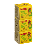 Telma Stock Cube Chicken Consomme Reduced Sodium - 3 CT