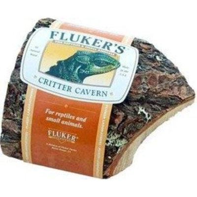 Fluker Labs SFK59010 Reptile Corner Half Log Hideout, Large