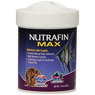 Hagen Nutrafin Max Tropical Fish Flakes, 1.34-Ounce
