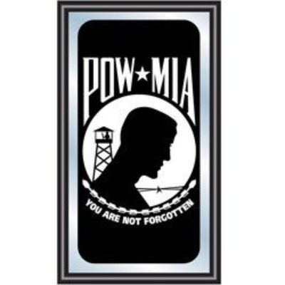 Trademark Commerce Trademark Global POW Wood Framed Mirror BIG 15X26
