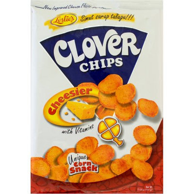 Chunky Leslie's Clover Chips Cheesier Unique Corn Snack, 5.12 oz