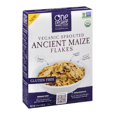 One Degree Organic Foods Ancient Maize Flakes
