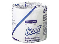 Kimberly-Clark PROFESSIONAL Toilet Tissue 4-1/10 in. X 3-3/4 in. Sheet Scott Standard Bath Tissue White 1-Ply (80 Rolls) KCC 05102