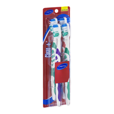 CareOne Clean + Toothbrushes Medium - 4 CT