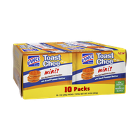 Lance Fresh Toast Chee Minis with Real Peanut Butter Bite Size Sandwich Crackers - 10 PK
