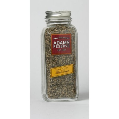 Adams Extracts Table Grind Black Pepper, 2.09-Ounce Glass Jar (Pack of 6)