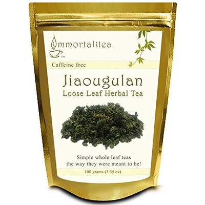 The Immortalitea Company Jiaogulan Tea (Gynostemma Tea) - Premium Grade Loose Leaf
