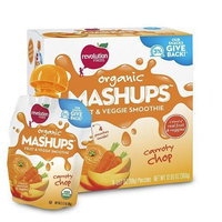 Nest Collective Revolution Foods Squeezable Fruit & Veggie Carroty Chop Mashups 3.17oz - 4 Pack