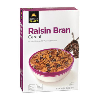 Clover Valley Raisin Bran Cereal - 20 oz