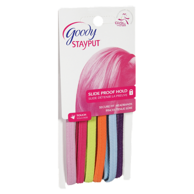 Goody StayPut Secure Fit Headbands - 6 CT