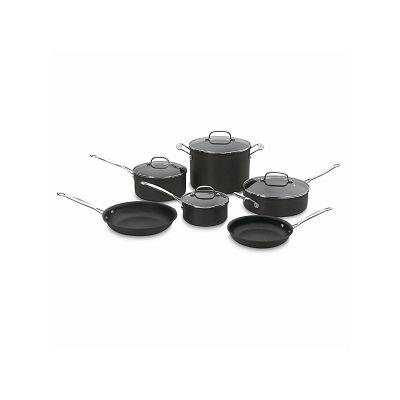 Cuisinart Chef's Classic Hard Anodized Non-stick 10-piece Cookware Set