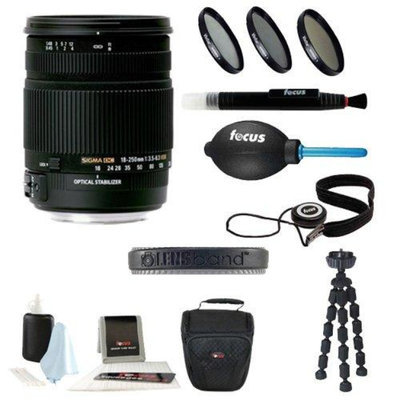 Sigma 18-250mm f3.5-6.3 DC MACRO OS HSM for Canon Digital SLR Cameras with Lens