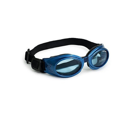 Doggles Original Dog Lenses Size: Large, Color: Blue Frame / Blue Lenses