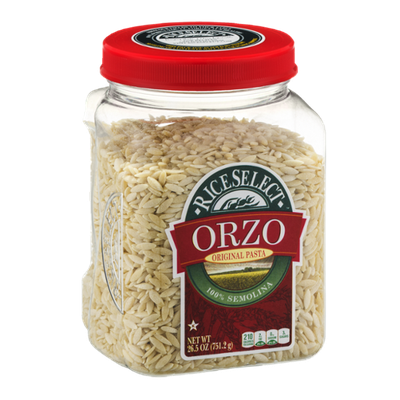 RiceSelect Orzo Original Pasta 100% Semolina