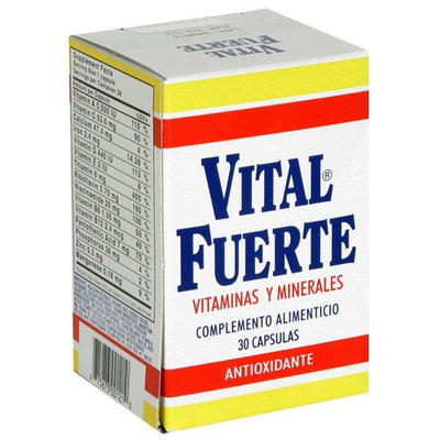 Vital Fuerte Vitamins And Minerals Capsules Antioxidant 30 Count