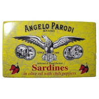 Angelo Parodi Portugese Sardines in Olive Oil with Chili Peppers 120 Grm Tin