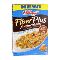 Kellogg's Fiber Plus Caramel Pecan Crunch Cereal