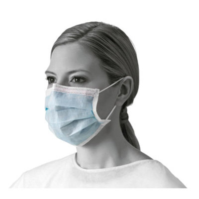 Medline Earloop Face Mask, 25 ct, 24 Boxes per Case