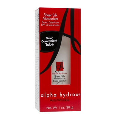 Alpha Hydrox Sheer Silk Moisturizer SPF 15 UVA/UVB Sunscreen & AHA