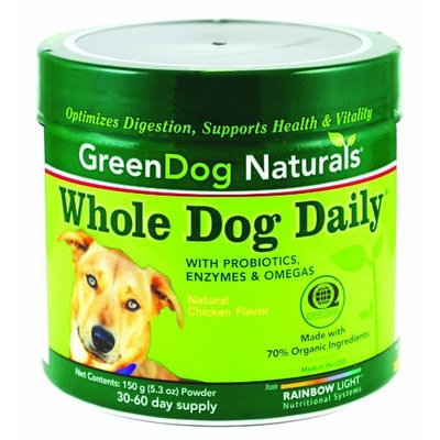 Rainbow Light GreenDog Naturals, Whole Dog Daily Powder, 150 grams