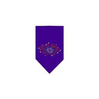 Ahi Fireworks Rhinestone Bandana Purple Small