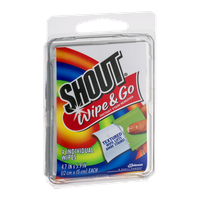 Shout Wipe & Go Individual Wipes - 4 CT