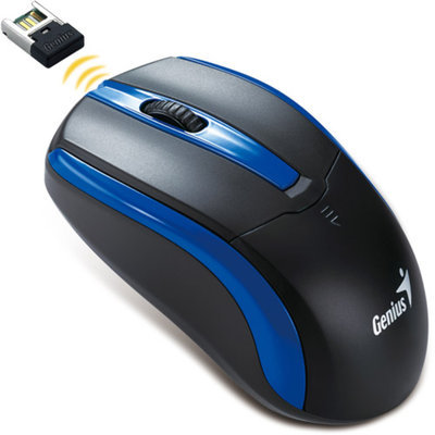 Genius 31030100103 NS-6005 Wireless Optical Mouse, Blue