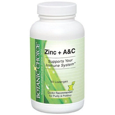 Botanic Choice Zinc A and C Lozenges, 50 Count (Pack of 4)