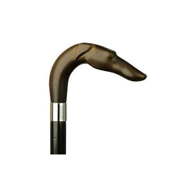 Harvy Unisex Russian Hound L Black Maple Cane, Ivory Handle -Affordable Gift! Item #HAR-9140638