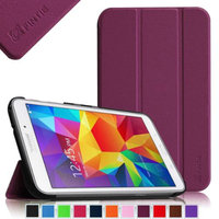 Fintie Smart Shell Case Ultra Slim Lightweight Stand Cover for Samsung Galaxy Tab 4 7.0 Tablet, Purple