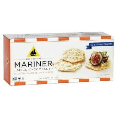 Mariner Biscuits The Mariner Biscuit Company Original Sesame, 4-Ounce Boxes (Pack of 6)