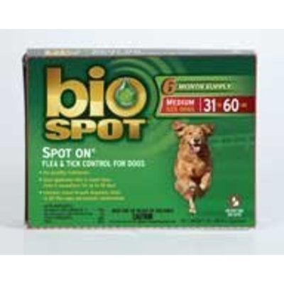 Bio Spot 6 mm 31 60 lb Bio Spot Spot-on Flea and Tick Control