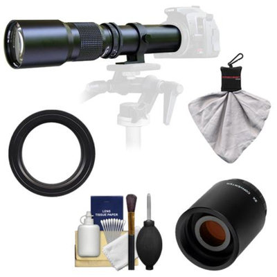 Samyang 500mm f/8.0 Telephoto Lens with 2x Teleconverter (=1000mm) for Pentax K-30, K-7, K-5, K-01, K-R Digital SLR Cameras