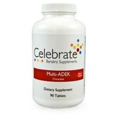 Celebrate Multi-ADEK Chewable Vitamin Berry Sorbet,90 Tablets