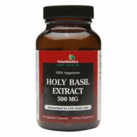 Futurebiotics Holy Basil Extract 500mg, Vegetarian Capsules, 60 ea