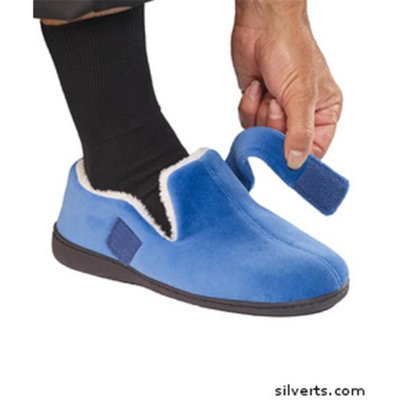 Silvert's Silverts 510500101 House & Wide Bedroom - Memory Foam Slipper for Mens Navy - Small