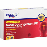 Equate Maximum Strength Non-Drowsy Nasal Decongestant PE Tablets