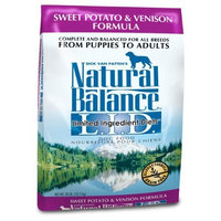 Natural Balance Dry Dog Food, Grain Free Limited Ingredient Diet Venison and Sweet Potato Recipe, 28 Pound Bag