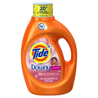 Tide Plus Downy April Fresh Scent HE Turbo Clean Liquid Laundry Detergent