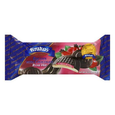 Krakus Rose Hip with Chocolate Biscuits, 4.76 Oz (Pack of 21)