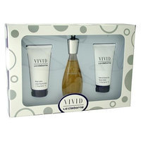 Vivid By Liz Claiborne For Women. Set-edt Spray 1.7 Ounces & Body Lotion 1.7 Ounces & Shower Gel 1.7 Ounces