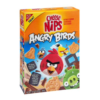 Cheese Nips Angry Birds Cheddar Baked Snack Crackers