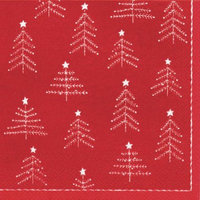 Ideal Home Range 4 Packs Paper Lunch Napkins Little Xmas Trees Rd Wht