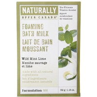 Upper Canada Soap Naturally Foaming Bath Milk-Wild Mint Lime-1.8, oz.