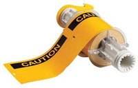 BRADY 130761 Label, White/Yellow/Black, 4x6In, Vinyl
