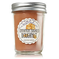 White Barn Bath & Body Works Cinnamon Sugared Doughnut Mason Jar Candle 6 Oz