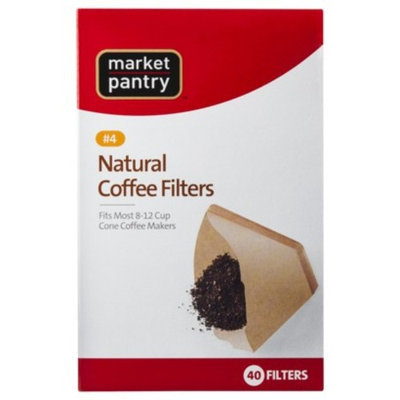 Natural Cone #4 Coffee Filters 40 Count - Market Pantryâ¢