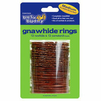 Busy Buddy Boots & Barkley Dog Gnawhide Ring - Medium